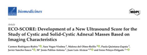 ECO-SCORE: Development of a New Ultrasound Score for the Study of ...